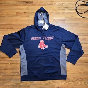 *NEW* BOSTON RED SOX Majestic MLB Authentic Navy Hoodie XL or 2XL